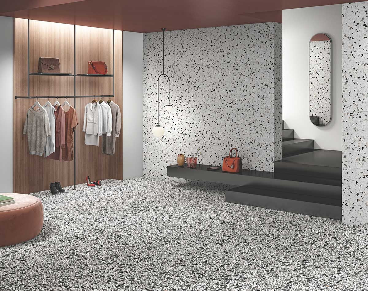 MORNING TRZ MATT - SIMPOLO-TILES -  (  - TERRAZO MATT - 1200x600x8.5 mm - 48inchX24inchX0.34inch )