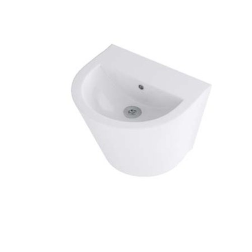 (PRUN) TWILIGHT INTEGRATED PEDESTAL WASH BASIN - HINDWARE -  ( STAR WHITE - TWLIGHT - 520x460 mm - 20.8inchX18.4inch )
