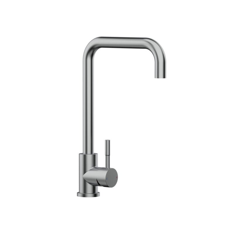 SINK MIXER SINGLE LEVER DECK MOUNT 600MM LONG HOSE PAIR - VIKING -  ( BRUSHED -  - 0x15 mm - 0inchX0.6inch )