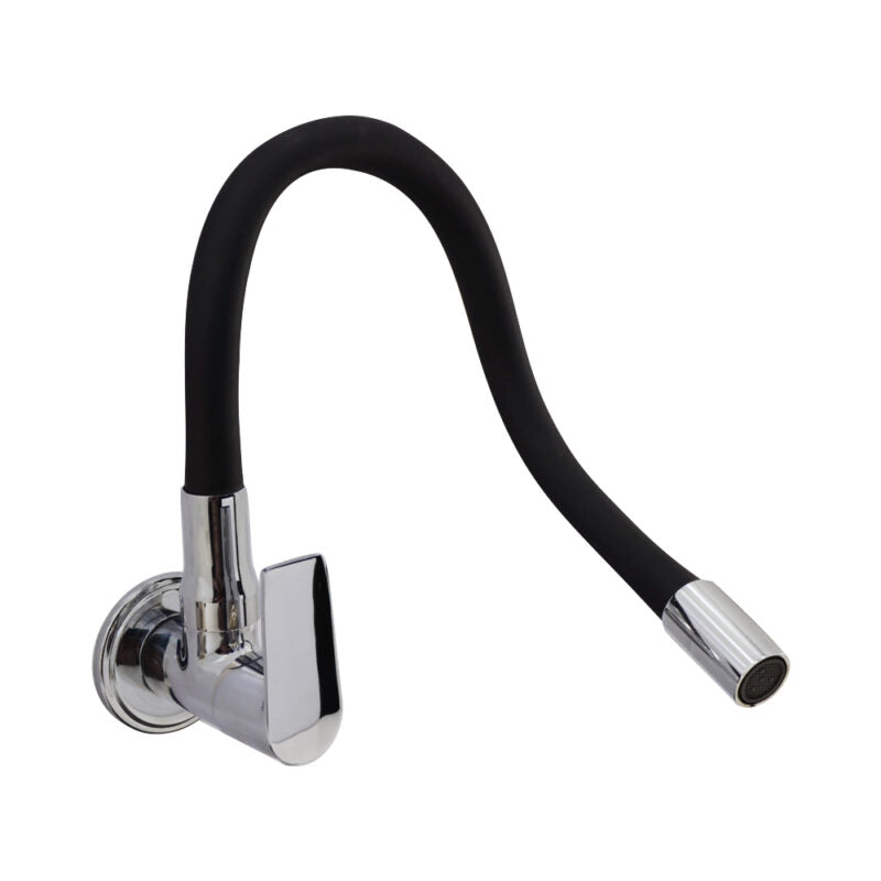 SINK TAP WALL MOUNTED WITH FLEXIBLE SPOUT - VIKING -  ( BRASS -  - 0x0 mm - 0inchx0inch )