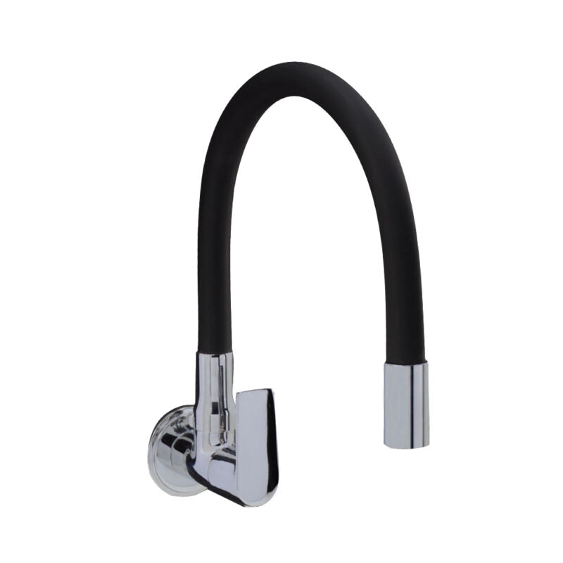 SINK TAP WALL MOUNTED WITH FLEXIBLE SPOUT - VIKING -  ( BRASS -  - 0x0 mm - 0inchx0inch )