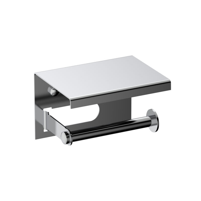 TOILET ROLL WITH PHONE HOLDER - VIKING -  ( POLISHED  CHROME - SS 304 - 0x0 mm - 0inchx0inch )