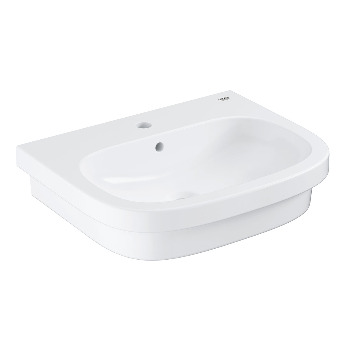 EUROSMART BASIN, COUNTER TOP, 60CM - GROHE - ( WHITE - G3 - EUROSMART - 600x483 mm - 24inchX19inch )