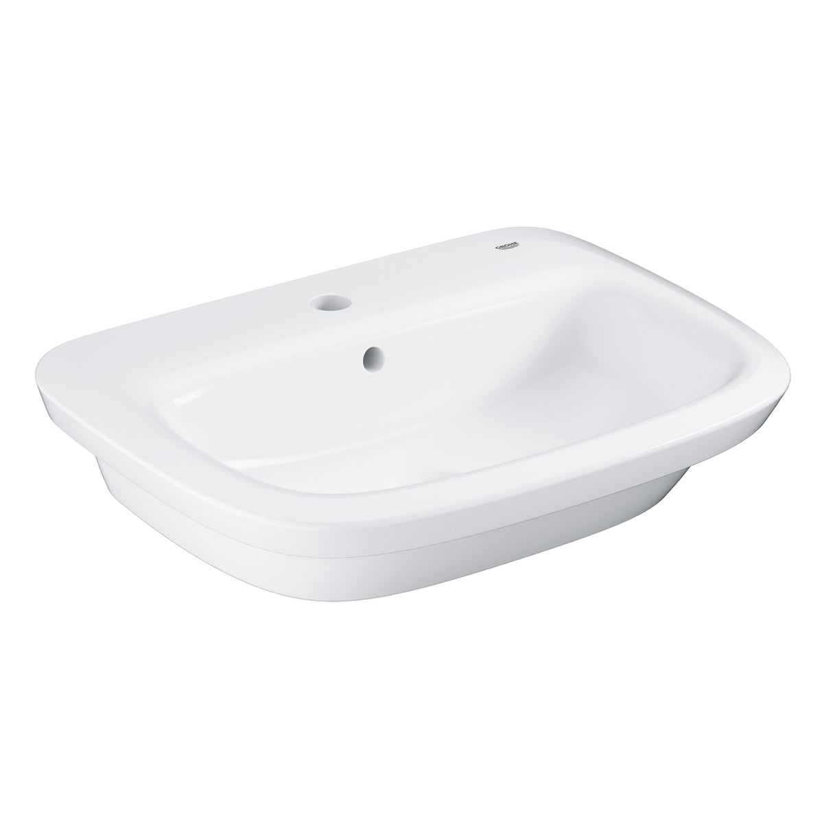 EUROSTYLE COUNTER BASIN BUILT-IN 60 CM - GROHE -  ( WHITE - G3 - EUROSTYLE - 600x460 mm - 24inchX18inch )