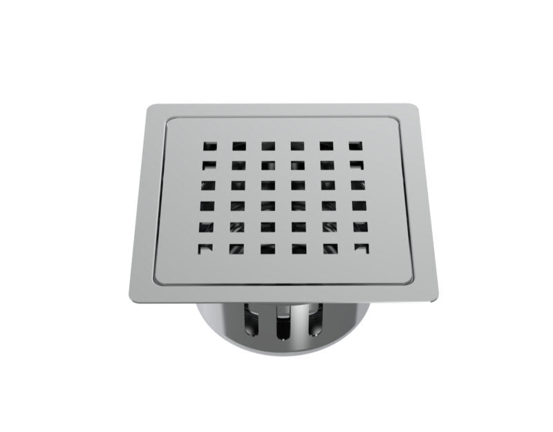 SS 304 DRAIN FLAT WITH COCKROACH TRAP - VIKING -  ( CHR -  - 0x125 mm - 0inchX5inch )