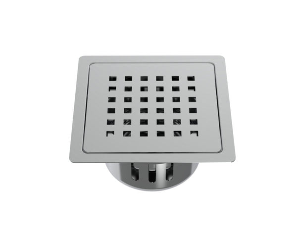 SS 304 DRAIN FLAT WITH COCKROACH TRAP - VIKING - ( CHR - - 0x125 mm - 0inchX5inch )