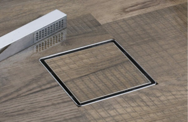 TILE MARBLE DRAINER SS 304 - VIKING -  ( CHR -  - 0x150 mm - 0inchX6inch )