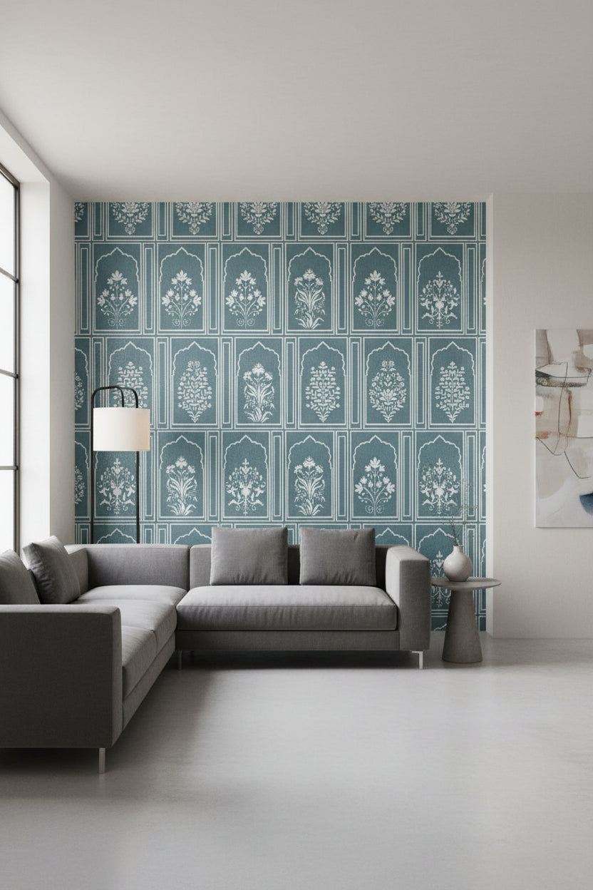 AREBIC AQUA FLOWER DECOR HL - INDIAN TILES - ( - CRIST DECOR - 1200x600 mm - 48inchX24inch)