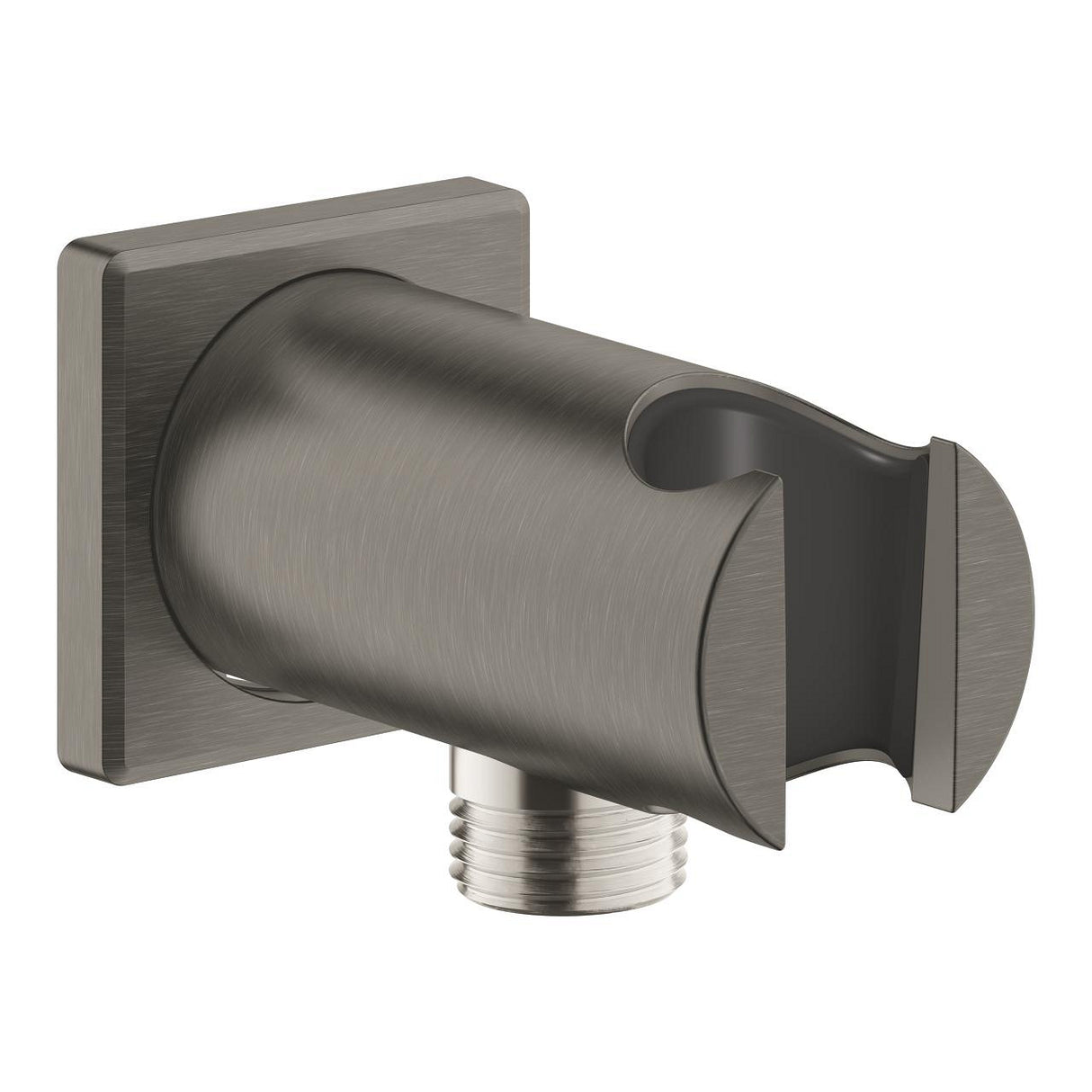 RAINSHOWER SHOWER OUTLET ELBOW 1/2 INCH WITH HOLDER - GROHE - (BRUSHED HARD GRAPHITE - G5-RAINSHOWER - 0x15 mm - 0inchX0.5inch)