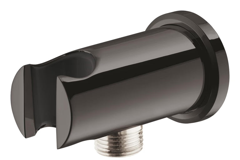 RAINSHOWER SHOWER OUTLET ELBOW 1/2INCH WITH HOLDER - GROHE - ( HARD GRAPHITE - G5 - RAINSHOWER - 0x15 mm - 0inchX0.5inch )