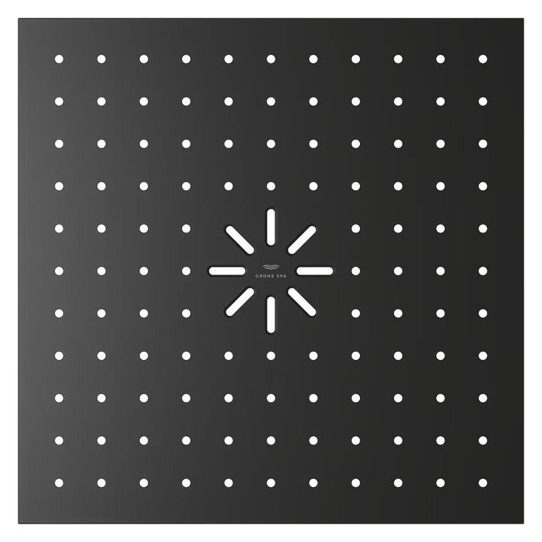 RAINSHOWER AQUA CEILING SHOWER COVER DUO - GROHE - ( PHANTOM BLACK - G5 - RAINSHOWER AQUA - 334x334 mm - 13.36inchX13.36inch )