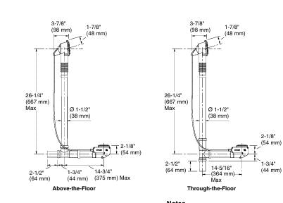 PUREFLO BRASS CABLE DRAIN 45INCH CABLE - KOHLER LUXURY - ( - LUXURY - 0x1125 mm - 0inchX45inch )