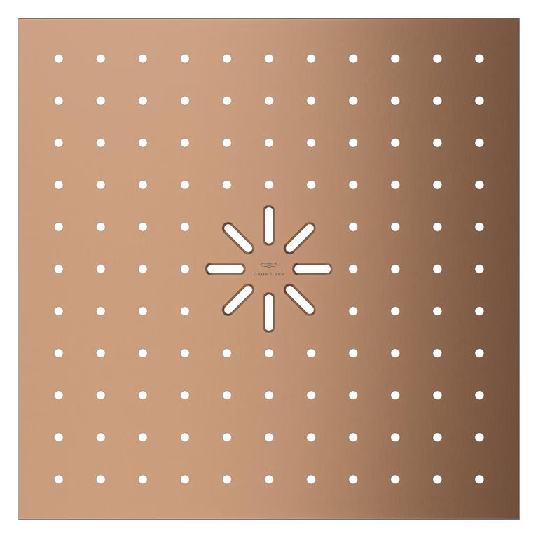 RAINSHOWER AQUA CEILING SHOWER COVER DUO - GROHE - (BRUSHED WARM SUNSET - G5-RAINSHOWER AQUA - 334x334 mm - 13.3inchX13.3inch)