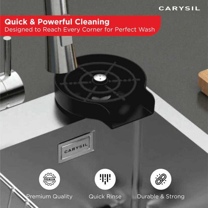 GLASS RINSER - CARYSIL -  ( MATT BLACK - ACCESSORIES - 0x0 mm - 0inchx0inch )