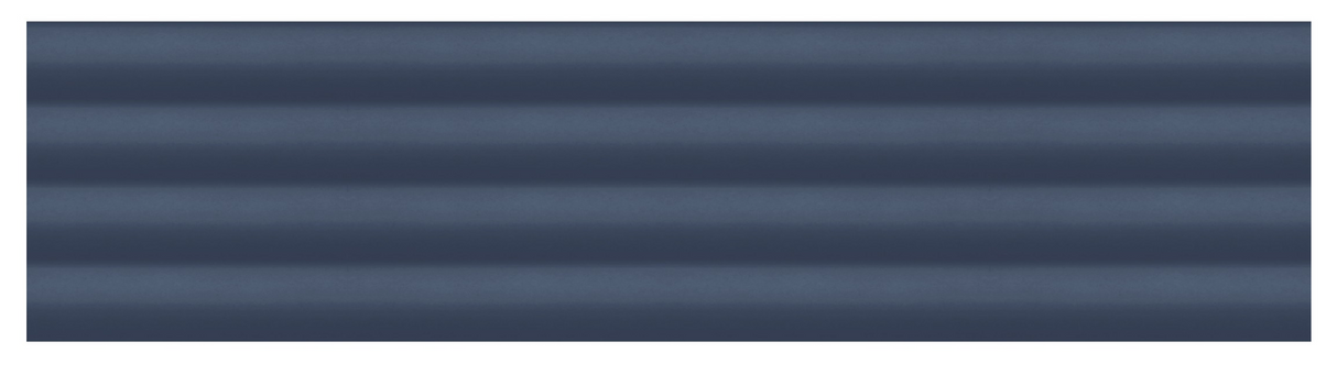 FLUTE DENIM BLUE 10MM - COLORTILE -  (  - FLUTE MATT - 300x75 mm - 12inchX3inch )