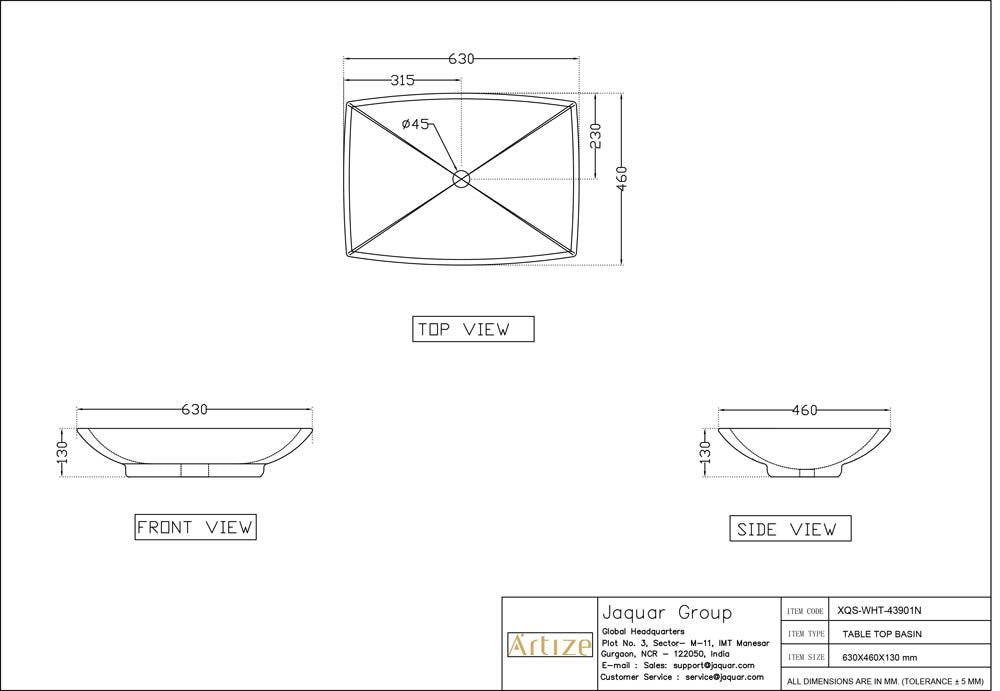 CISTERN WITH FITTINGS FOR 43751 - ARTIZE SWARE - ( WHITE - XQUISITE - 0x0 mm - 0inchX0inch )