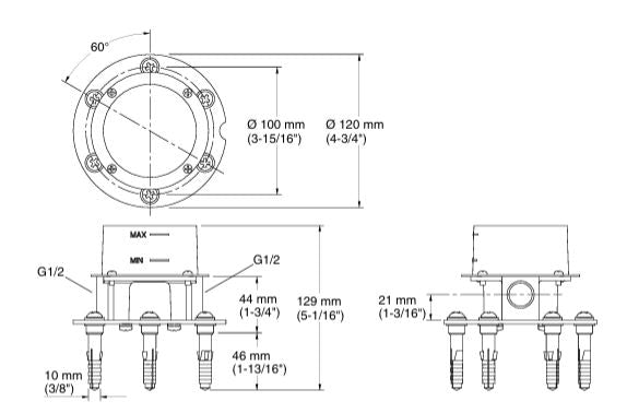 MOUNTING BASE FOR F/MOUNT BATH SWR - KOHLER LUXURY - ( - LUXURY - 0x0 mm - 0inchX0inch )
