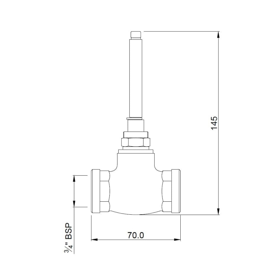 BODY ONLY FOR CONTI CONC.STOP COCK 20MM - JAQUAR FAUCETS - ( CHROME - ALLIED - 0x0 mm - 0inchX0inch )