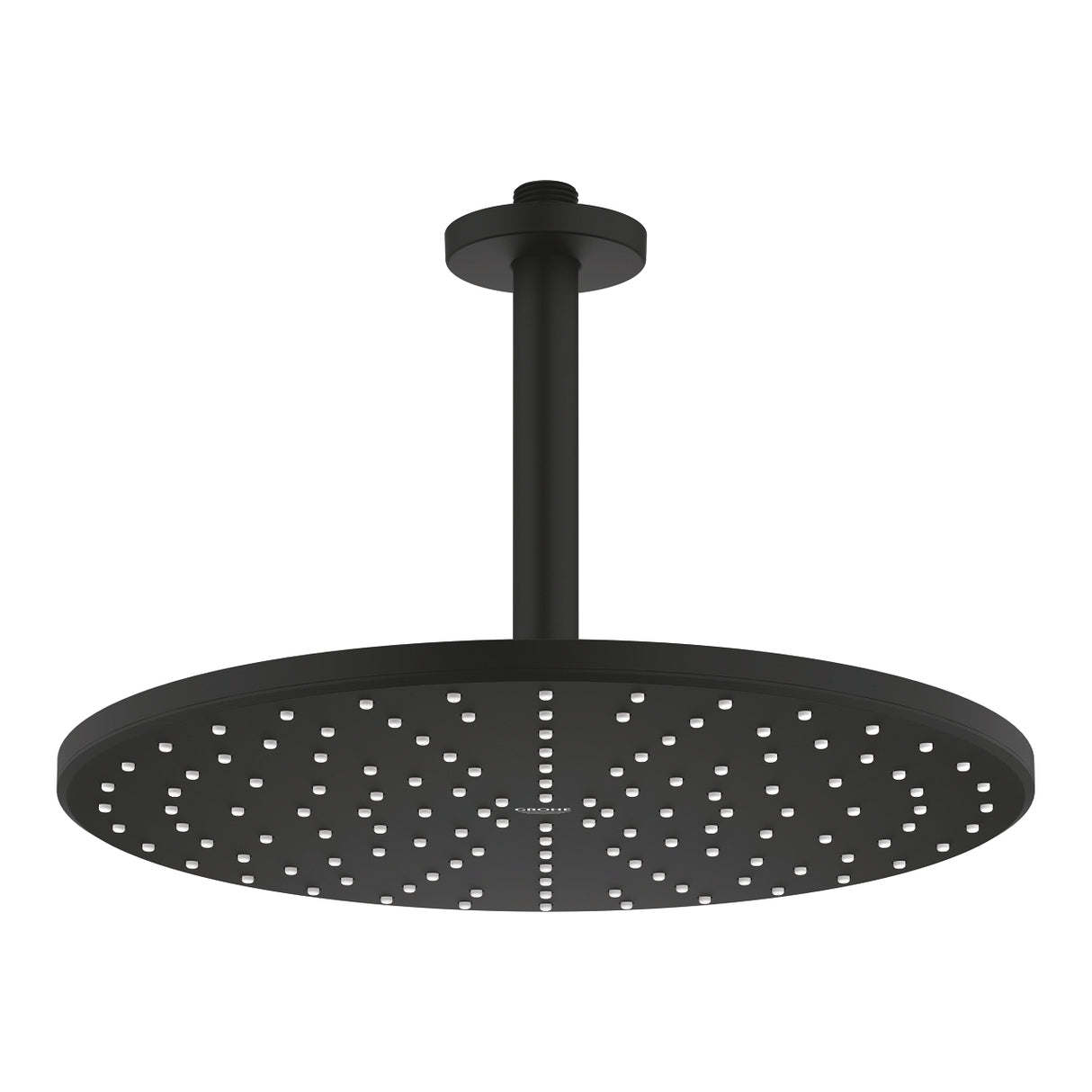 RAINSHOWER MONO 310 ROUND HEAD SHOWER SET 142 MM CEILING SHOWER ARM, 1 SPRAYS - GROHE - ( PHANTOM BLACK - G5 - RAINSHOWER - 0x310 mm - 0inchX12.4inch )