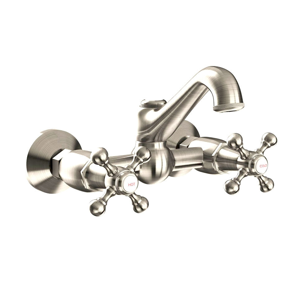SINK MIXER W/M WITH FLANGE - JAQUAR FAUCETS - ( CHROME - QUEENS - 0x15 mm - 0inchX0.5inch )