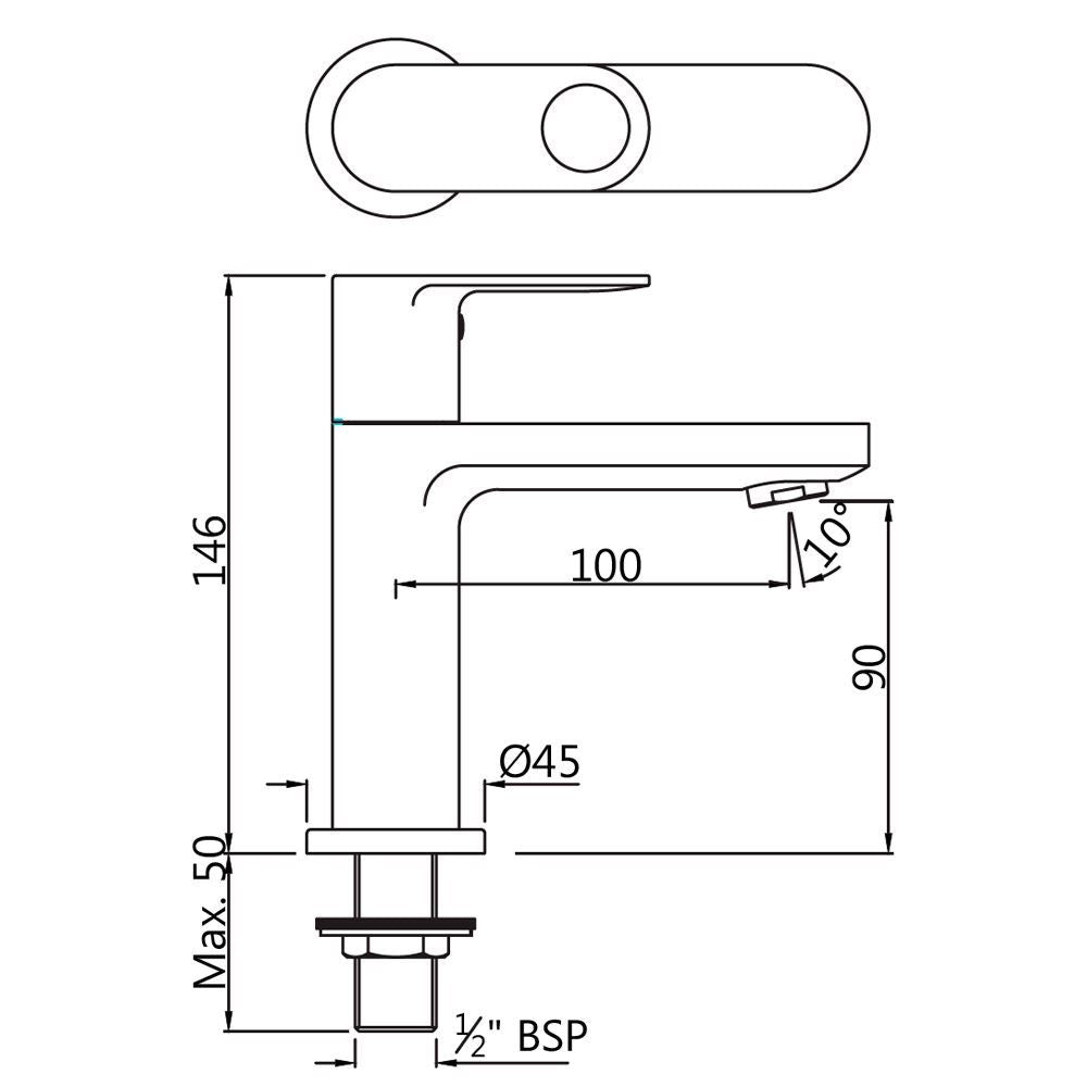 PILLAR COCK - JAQUAR FAUCETS - ( BLACK CHROME - ORNAMIX PRIME - 0x15 mm - 0inchX0.5inch )