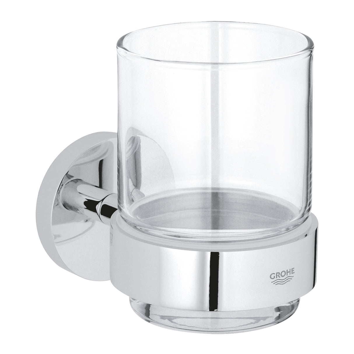 ESSENTIALS GLASS WITH HOLDER - GROHE -  ( CHROME - G3 - ESSENTIALS - 0x0 mm - 0inchX0inch )