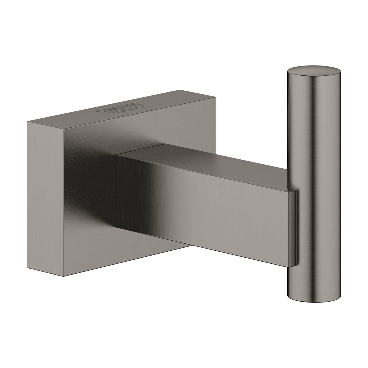 ESSENTIALS CUBE ROBE HOOK - GROHE -  ( BRUSHED HARD GRAPHITE - G5 - ESSENTIALS - 0x0 mm - 0inchX0inch )