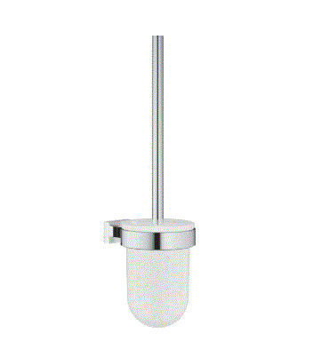 ESSENTIALS CUBE TOILET BRUSH SET - GROHE - ( CHROME - G3 - ESSENTIALS - 0x0 mm - 0inchX0inch )