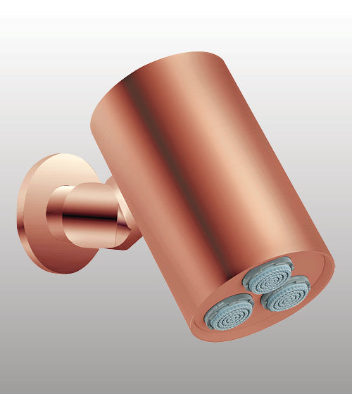 BRASS HYDRO SPOT WALL MOUNTED SHOWER WITH VELVET FLOW - AQUANT - ( ROSE GOLD - - 80x0 mm - 3.2inchX0inch )