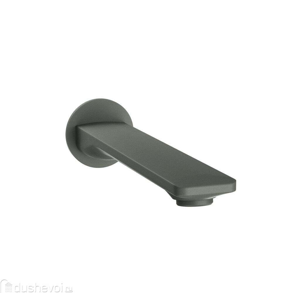BATHTUB SPOUT WITH WALL FLANGE - JAQUAR FAUCETS - ( GRAPHITE - - 0x15 mm - 0inchX0.5inch )
