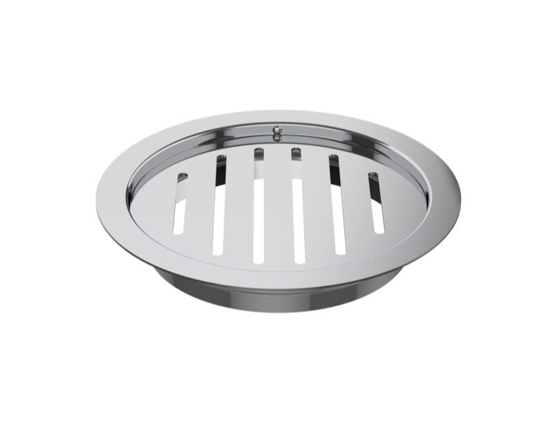 S.S DRAINER RND(2 IN 1 GRATING) W/O. HOLE - VIKING -  ( CHR -  - 0x125 mm - 0inchX5inch )