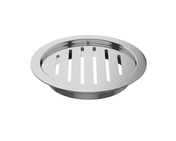S.S DRAINER RND(2 IN 1 GRATING)W/O. HOLE - VIKING - ( CHR - - 0x125 mm - 0inchX5inch )
