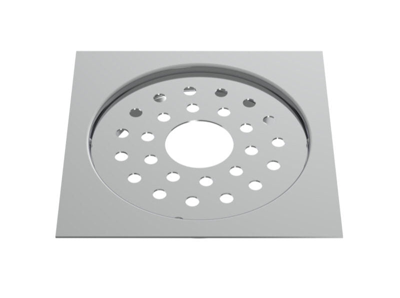 S.S DRAINER SQU(2 IN 1 GRATING) W/.HOLE - VIKING -  ( CHR -  - 0x125 mm - 0inchX5inch )