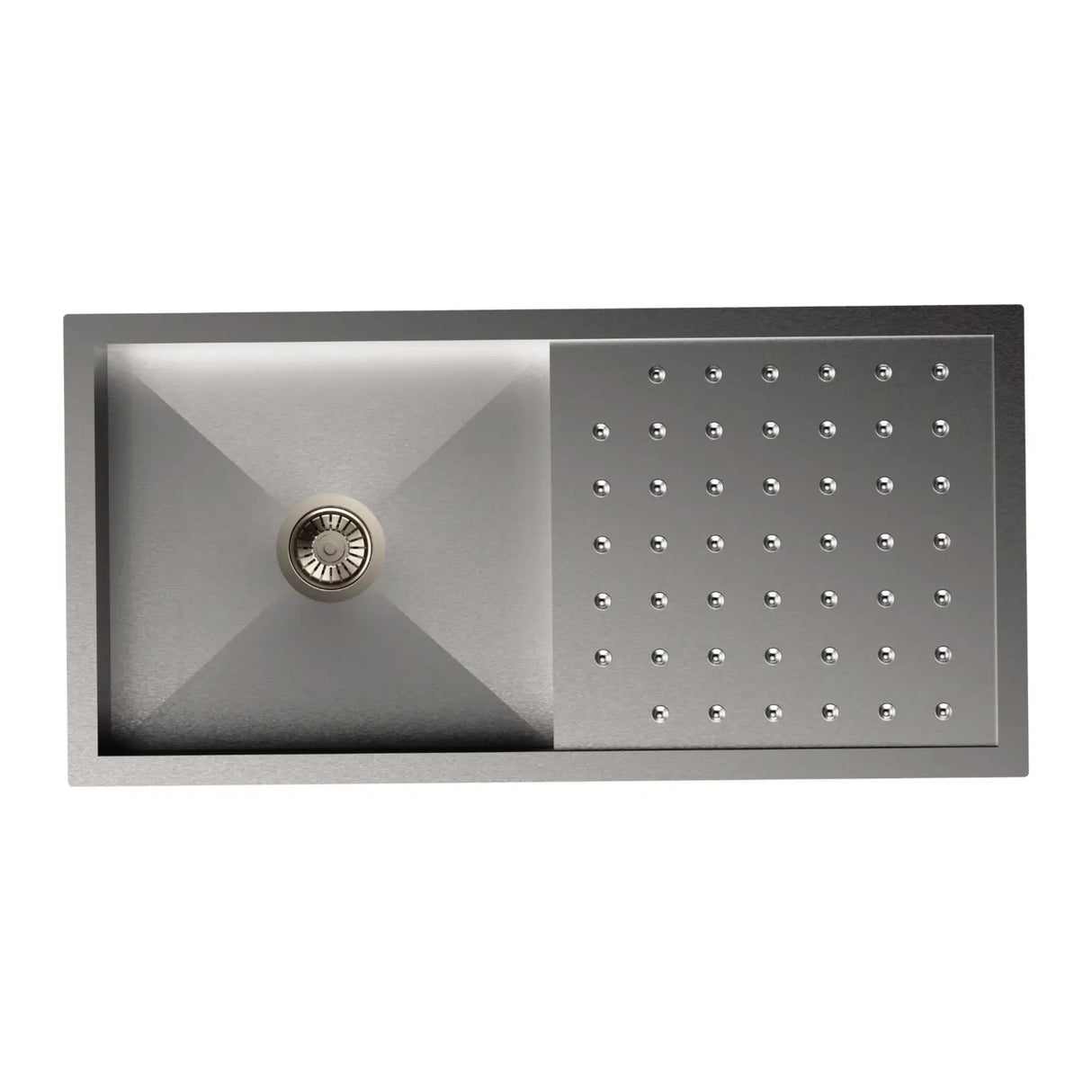 1 BOWL W/DRAINBOARD (DEPTH 8INCH) - CARYSIL -  ( MATT - POLO - 1016x500 mm - 40inchX20inch )