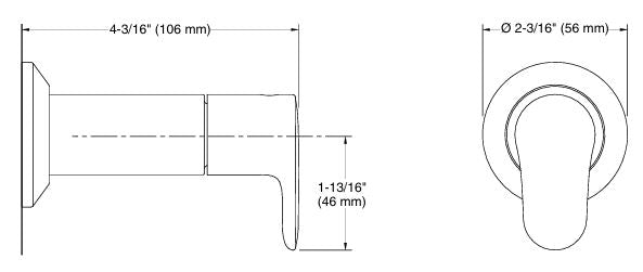CONC.STOP COCK TRIM FOR 20MM/15MM - KOHLER POPULAR - ( BRUSHED BRONZE - POPULAR - 0x0 mm - 0inchx0inch )