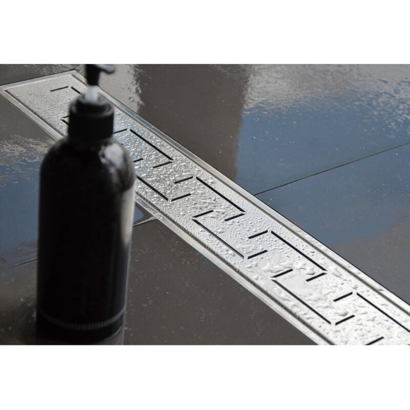 SHOWER CHANNEL DRAIN SIDE HOLE - VIKING -  ( SS 304 -  - 600x100 mm - 24inchX4inch )