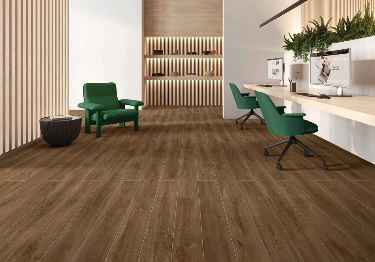 HUSK WOOD NATURAL - CREANZA - ( - RUSTIC MATT - 1200x200 mm - 48inchX8inch )