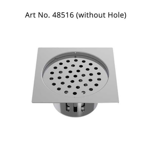 DRAIN W/COCKROACH TRAP SQUARE W/O HOLE - VIKING - ( SS 304 - - 125x125 mm - 5inchX5inch )