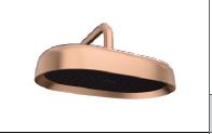 STATEMENT 1 FLOW OBLONG RAINHEAD SHOWER W/O ARM - KOHLER LUXURY - ( BRUSHED ROSE GOLD - LUXURY - 0x350 mm - 0inchX14inch )