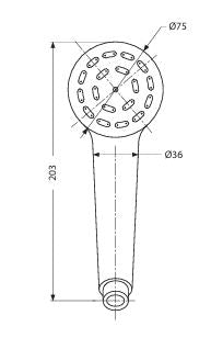 HAND SHOWER 1 FLOW R CLNG SYS 1 M PVC TUBE& W.HK - HINDWARE FAUCETS - ( POLISHED CHROME - NEO CLASSIC SHOWERS - 0x0 mm - 0inchX0inch )