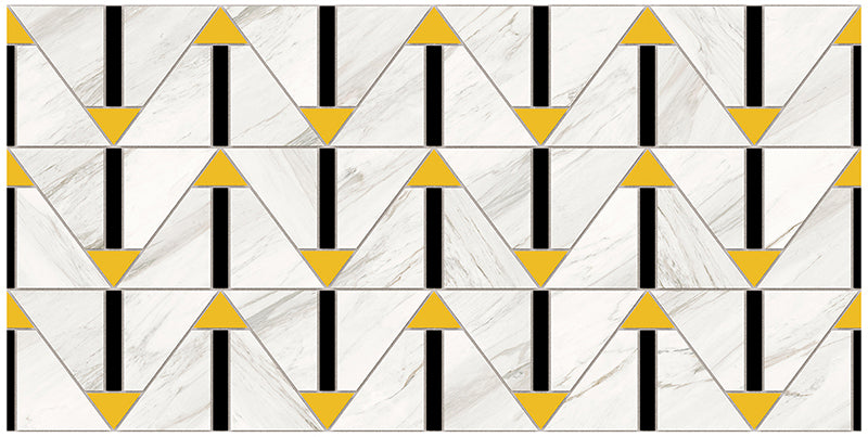 5021 BLACK & GOLD HL - CHINA TILES - ( - - 600x300 mm - 24inchX12inch )