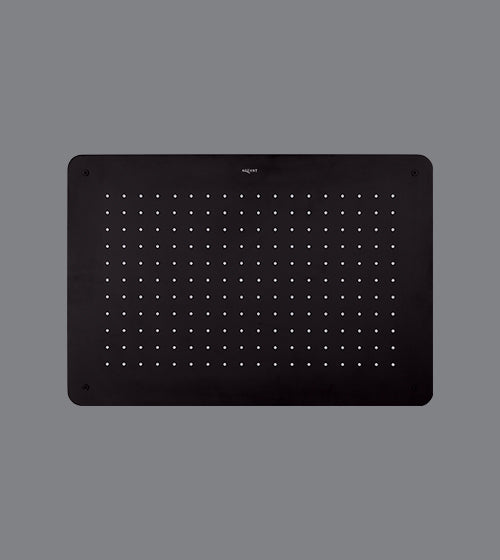 SS FALSE CEILING RAIN SHWR W/INST. KIT - AQUANT -  ( MATT BLACK -  - 480x330 mm  - 19.2inchX13.2inch )