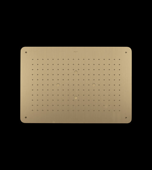 SS FALSE CEILING SHWR 2 FUN. W/INST. KIT - AQUANT -  ( BRUSHED GOLD -  - 480x330 mm  - 19.2inchX13.2inch )