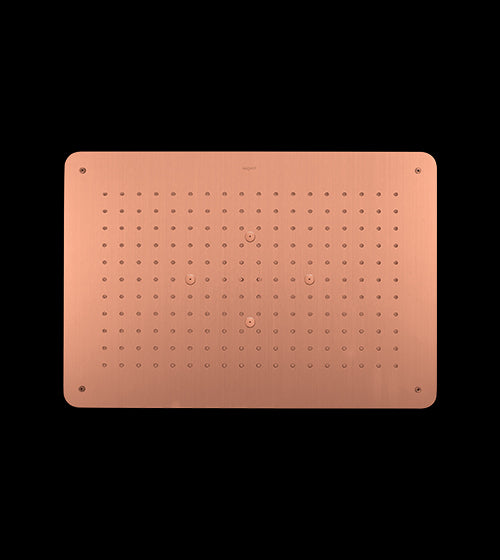 CONC CEILING MOUNTED SHOWER 2 FUN RAIN & MIST W/INSTAL KIT FOR FALSE CEILING - AQUANT - ( BRUSHED ROSE GOLD - - 580x480 mm - 23.2inchX19.2inch )