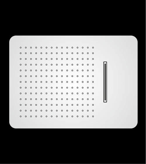 SS FALSE CEILING SHWR 2 FUN. W/INST. KIT - AQUANT - ( CHROME - - 480x330 mm - 19.2inchX13.2inch )