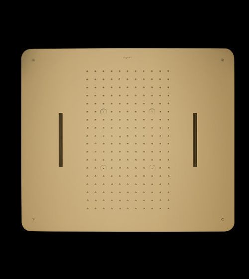 SS 3 FUNC. CEILING RAIN SHWR W/INST. KIT - AQUANT -  ( BRUSHED GOLD -  - 580x480 mm - 23inchX19inch )