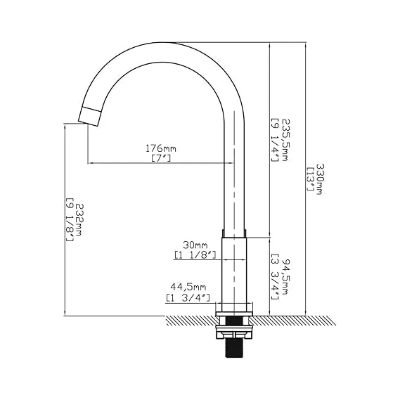KITCHEN FAUCET COLD TAP - CARYSIL - ( CHROME - ACCESSORIES - 0x15 mm - 0inchX0.5inch )