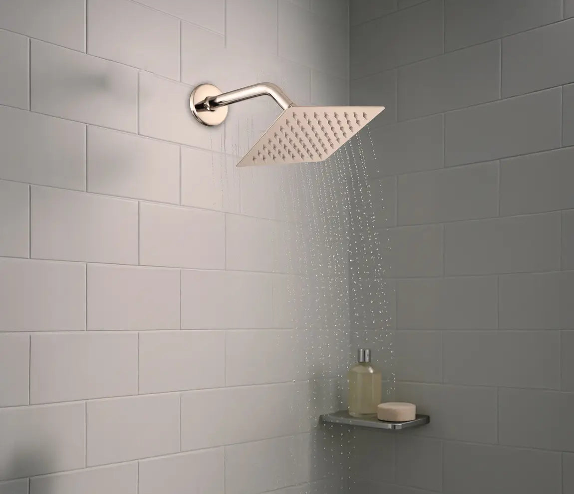 ULTRA THIN SH 100 MM WT 225 MM ARM-SQUARE - HINDWARE FAUCETS - ( POLISHED CHROME - GEOMETRIC SHOWERS - 100x100 mm - 3.9inchX3.9inch )