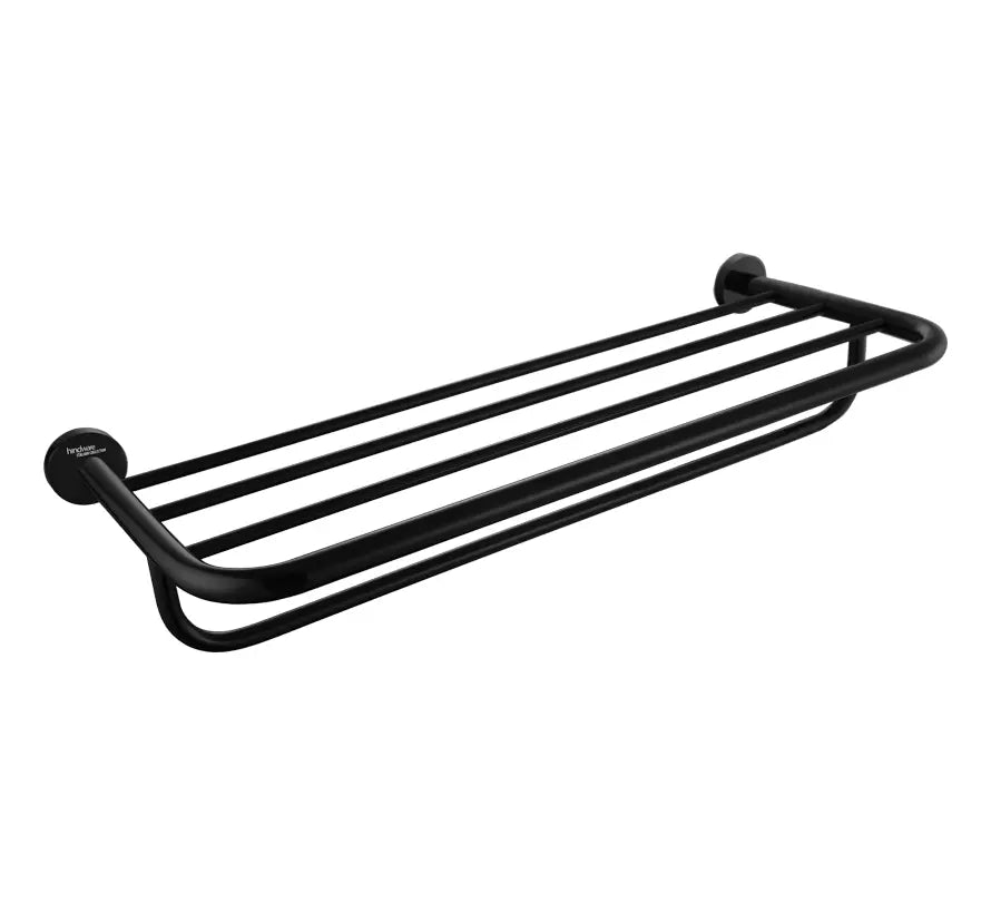 TOWEL SHELF - HINDWARE FAUCETS - ( BLACK - ACCESSORIES-HUES - 0x600 mm - 0inchX24inch )