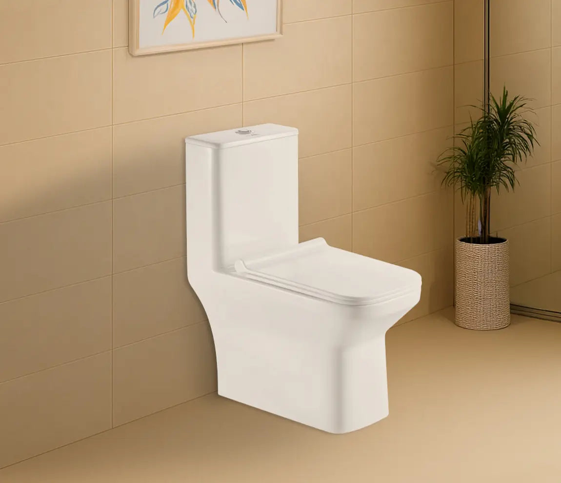 E.W.C EDGE ONE-PIECE S-TRAP 220MM - HINDWARE - ( STAR WHITE - ITALIAN - 0x0 mm - 0inchX0inch )